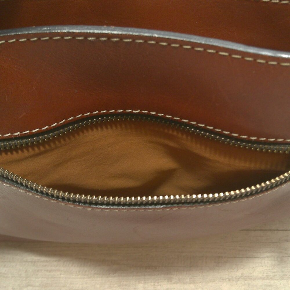 Patricia Nash Zancona Heritage Western Cognac Leather Tote Bag Purse Pocketbook - Picture 12 of 14
